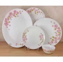 سرویس غذاخوری آرکوپال 25 پارچه 6 نفره اما صورتی و بنفش قالب گرد