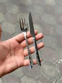 سرویس قاشق چنگال یونیک اصل آلمان 24 نفره 120 پارچه تمام نقره ای