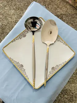 سرویس قاشق چنگال یونیک اصل آلمان 24 نفره 120 پارچه دو رنگ