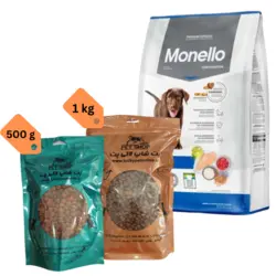 غذای خشک سگ مونلو مدل پاپی 500 گرمی