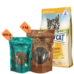 غذای گربه بالغ هپی کت هربال 500 گرمی