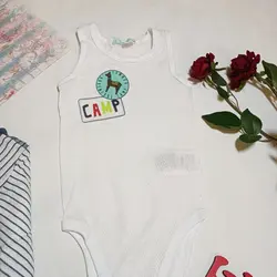 پک دوعددی بادی زیردکمه دار سوزنی سفید و سرمه ای راه راه