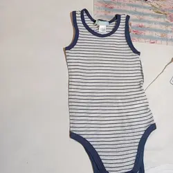 پک دوعددی بادی زیردکمه دار سوزنی سفید و سرمه ای راه راه