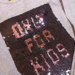 ست بلوز و لگ طوسی پولک برگردان