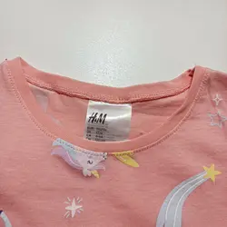 ست بلوز و شلوار صورتی یونیکورن