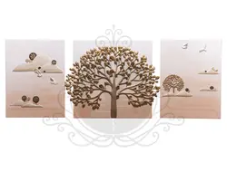 تابلو رزین مدل درخت شاه بلوط DE8383