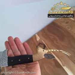 چاقوی شکاری کلکسیونی طرح قوچ استاد زمانی
