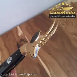 چاقوی شکاری کلکسیونی طرح قوچ استاد زمانی