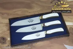 سرویس چاقوی آشپزخانه استاد حیدری (ست 3 تایی با جعبه )