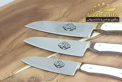 سرویس چاقوی آشپزخانه استاد حیدری (ست 3 تایی با جعبه )