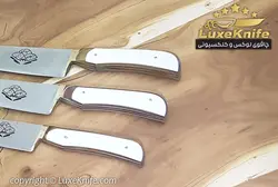 سرویس چاقوی آشپزخانه استاد حیدری (ست 3 تایی با جعبه )