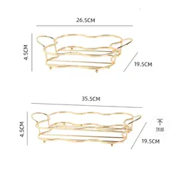 مزه خوری ، تنقلات خوری سرامیک با استند فولادی_طلایی