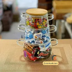 برج تنقلات (بانکه) پیرکس بروسیلیکات با درب بامبو