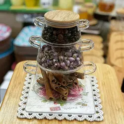 برج تنقلات (بانکه) پیرکس بروسیلیکات با درب بامبو