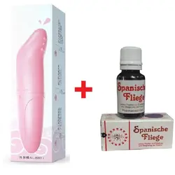 ویبراتور دلفینی لیلو اورجینال+ قطره اسپانیش فلای سفید المانی دوز 1 (پکیج تحریک کننده بانوان)