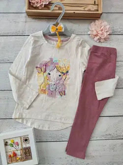 بلوز تک دخترانه طرح پروانه (کد 161) | مناسب 2 تا 8 سال