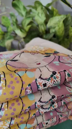 بلوز تک دخترانه طرح پروانه (کد 161) | مناسب 2 تا 8 سال