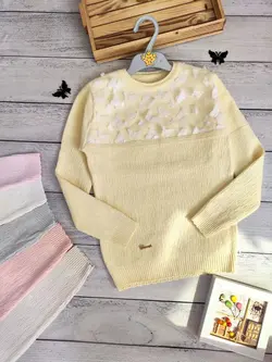 بافت گپ دخترانه طرح پروانه (کد 163) | مناسب 8 تا 14 سال