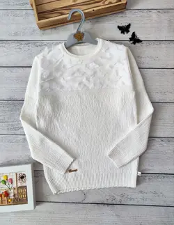 بافت گپ دخترانه طرح پروانه (کد 163) | مناسب 8 تا 14 سال