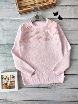 بافت گپ دخترانه طرح پروانه (کد 163) | مناسب 8 تا 14 سال