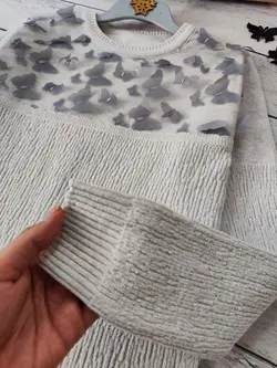 بافت گپ دخترانه طرح پروانه (کد 163) | مناسب 8 تا 14 سال