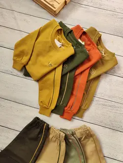 بلوز شلوار کتان پسرانه (کد 190) | مناسب 4 تا 12 سال