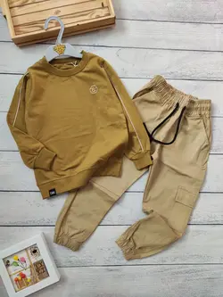 بلوز شلوار کتان پسرانه (کد 190) | مناسب 4 تا 12 سال