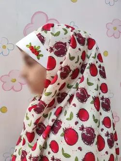 مقنعه ربان دوزی