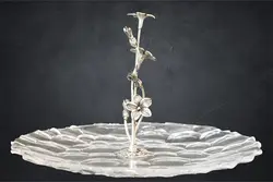 بشقاب شیرینی تک گل