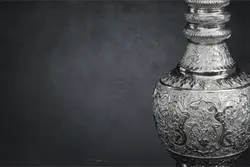 جفت تنگ نیزه ای قلم گل و مرغ