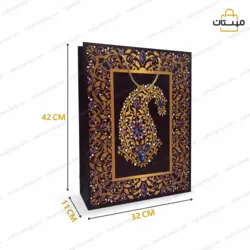 ساک دستی بت جقه درشت گلاسه ۲۵۰ گرم بهمراه سلفون حرارتی مات