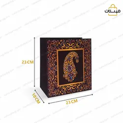 ساک دستی بت جقه درشت گلاسه ۲۵۰ گرم بهمراه سلفون حرارتی مات