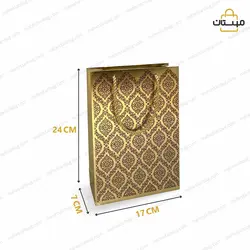 ساک دستی گلاسه ۲۵۰ گرم  متالایز طلایی