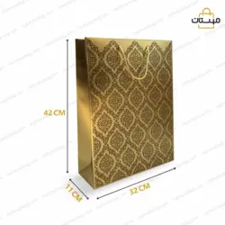 ساک دستی گلاسه ۲۵۰ گرم  متالایز طلایی