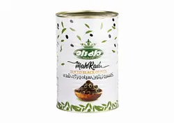 کنسرو زیتون سیاه ورقه شده ویژه ۴ کیلویی(حلب) ماه‌راد