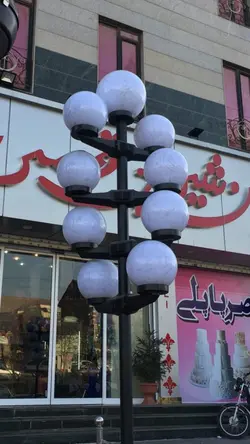 حباب چراغ توپی پلی کربنات مدل کندو سفید سایز 25