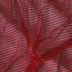 پارچه/تور/برگی/قرمز