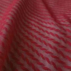 پارچه/تور/برگی/قرمز