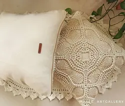 کوسن قلاب بافی زیتون شیری