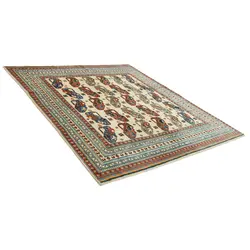 گبه دستبافت چهار متری طرح قشقایی نقشه سراسر کد 564535