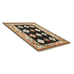 گلیم دستبافت چهار متری طرح قشقایی کد 567811