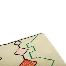 گبه دستبافت سه متری مدل گل ابریشم نقشه مدرن کد 596648