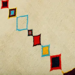گبه دستبافت سه متری مدل گل ابریشم نقشه مدرن کد 596650