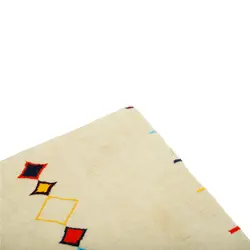 گبه دستبافت سه متری مدل گل ابریشم نقشه مدرن کد 596650