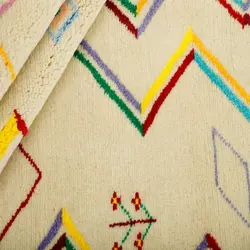 گبه دستبافت سه متری مدل گل ابریشم نقشه مدرن کد 596649