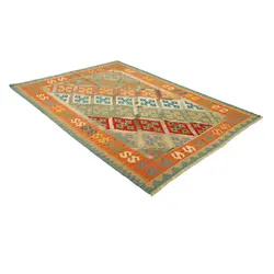 گلیم دستبافت چهار متری طرح قشقایی کد 594463
