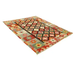 گلیم دستبافت چهار متری طرح قشقایی کد 594470