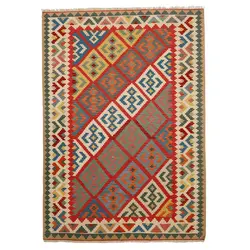 گلیم دستبافت شش متری طرح قشقایی کد 594472