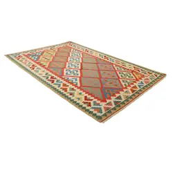 گلیم دستبافت شش متری طرح قشقایی کد 594472
