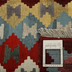 گلیم دستبافت چهار متری طرح قشقایی کد 596620
